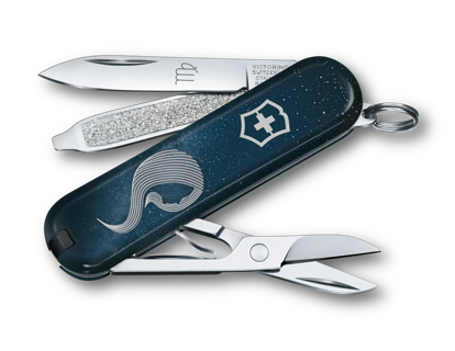 Victorinox Classic SD Transparent in Deep Ocean - 0.6223.T2G