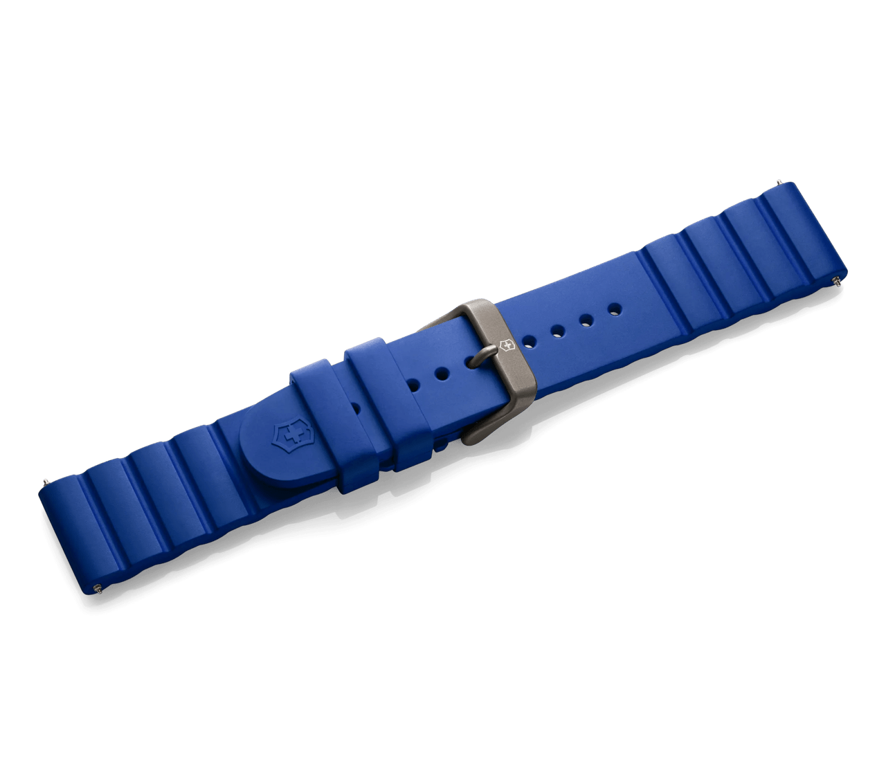 Blue rubber strap with buckle - null