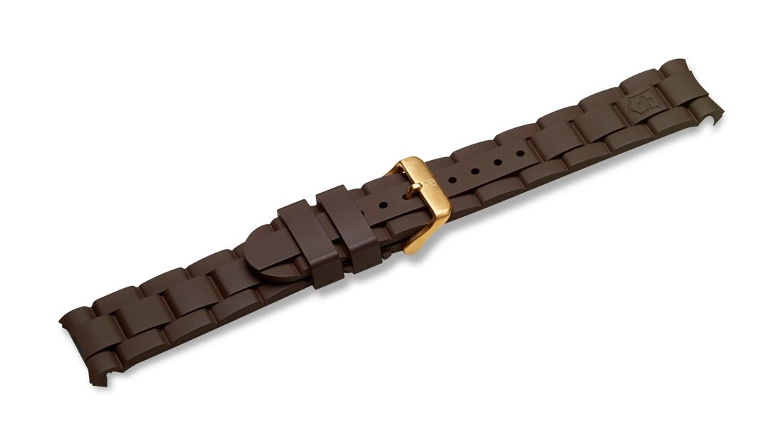 Maverick GS - Brown Rubber Strap with Buckle-004836