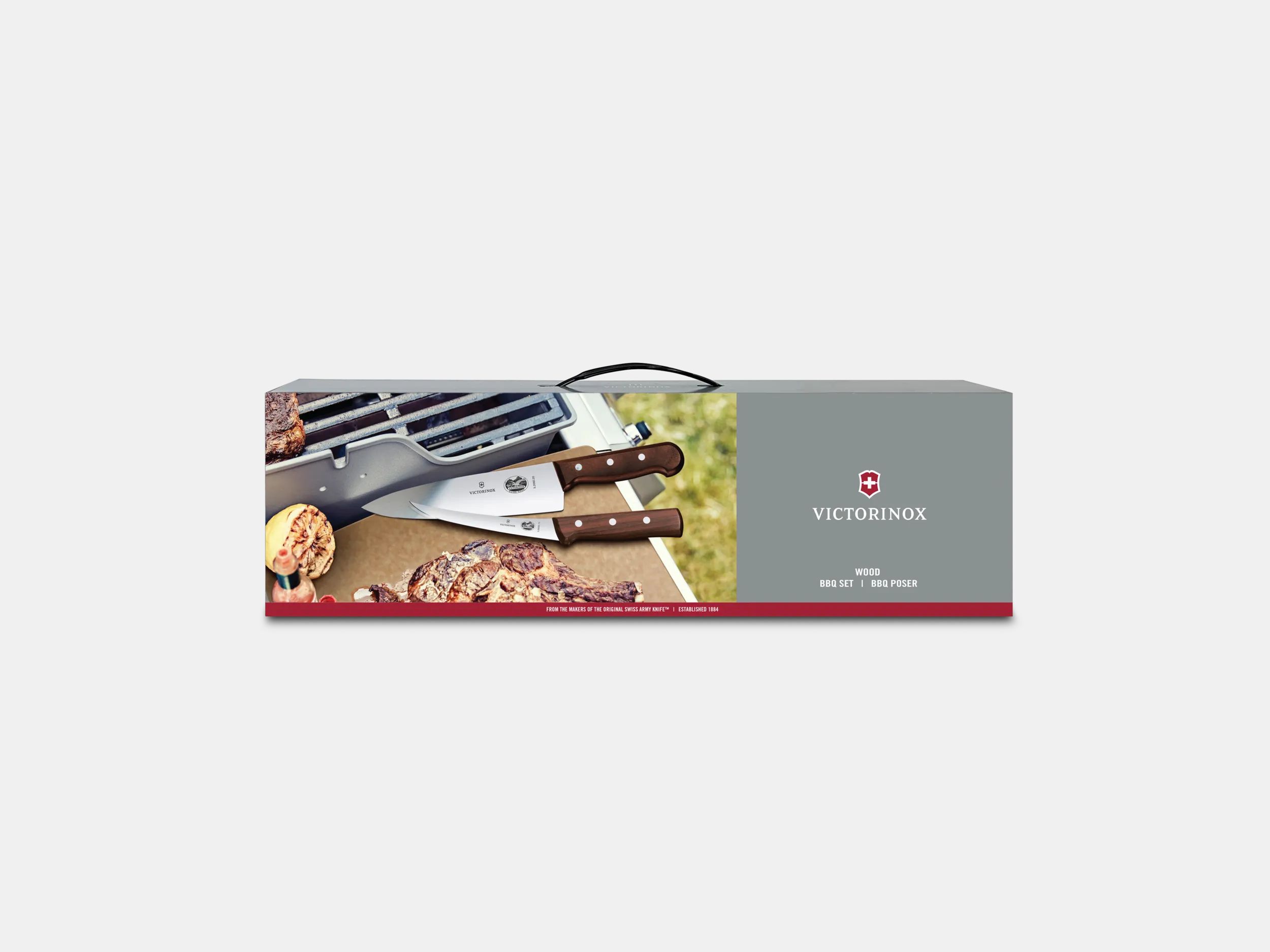 Wood Seven Piece BBQ Set - null