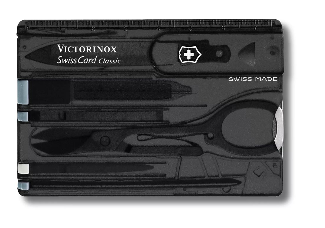Victorinox スイスカード クラシック ブラック トランスペアレント