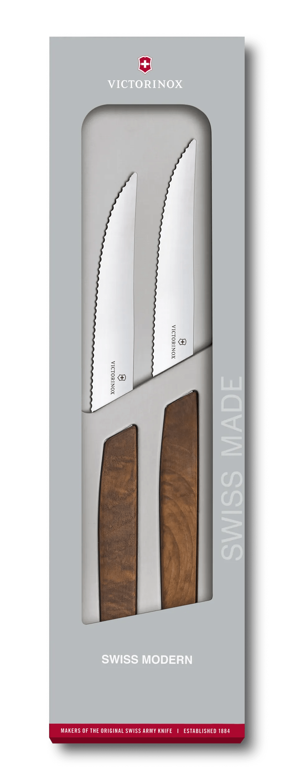 Swiss Modern Steak Knife Set, wavy edge-6.9000.12WG