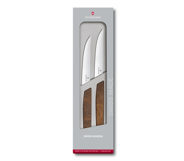 Swiss Modern Steak Knife Set, wavy edge-6.9000.12WG