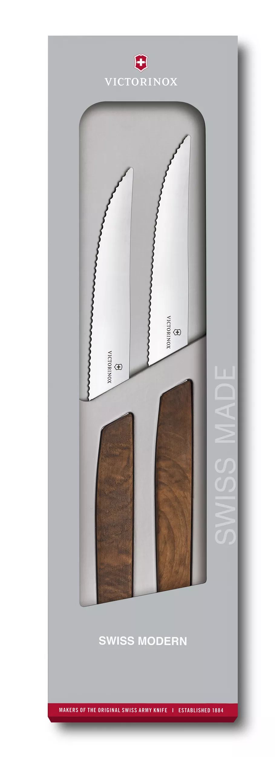 Swiss Modern Steakmesser-Set, Wellenschliff-6.9000.12WG