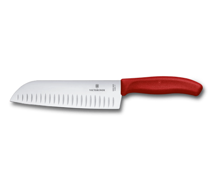 Cuchillo Santoku Swiss Classic con filo con alvéolos