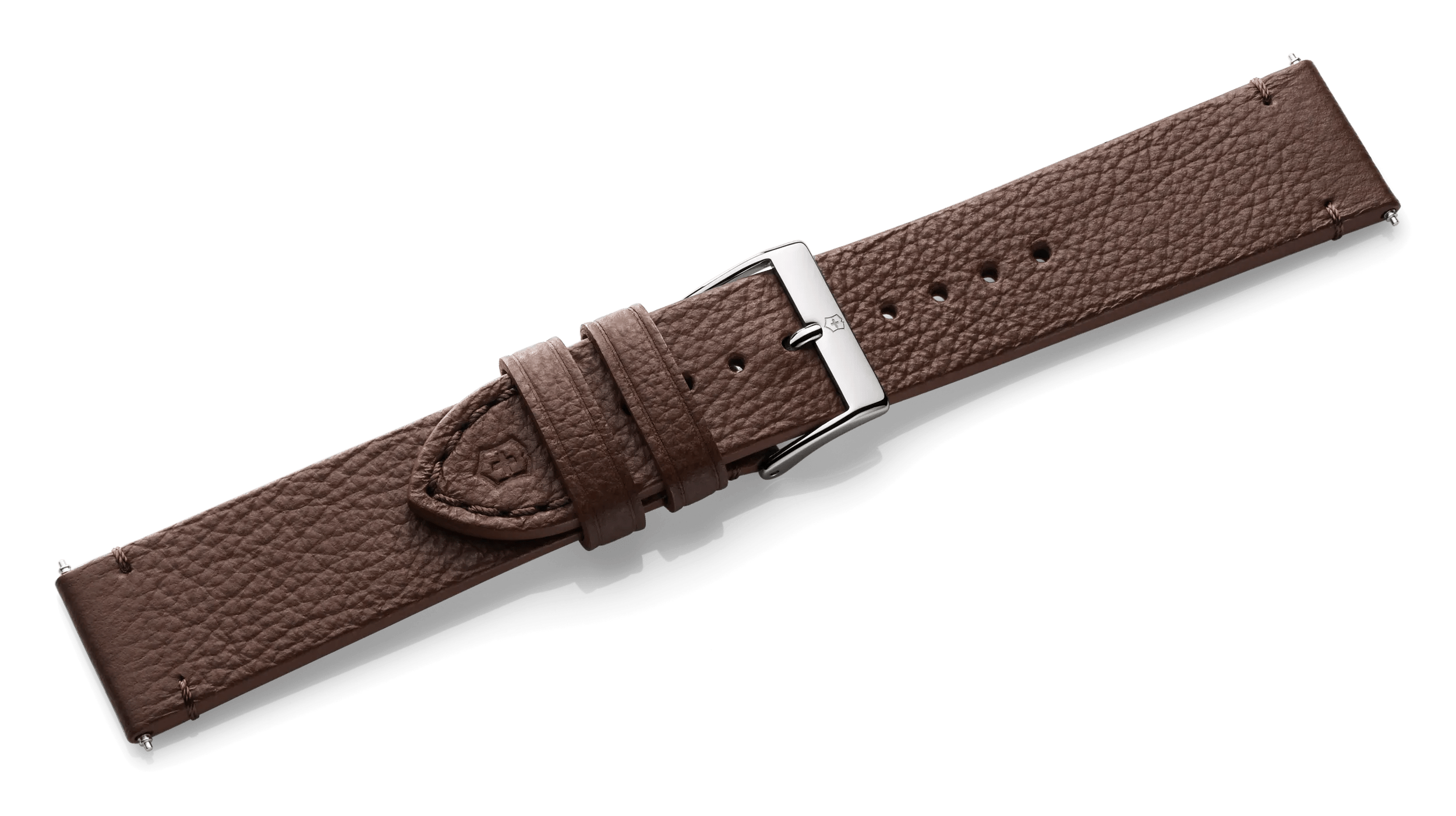 Brown leather strap with buckle-005686