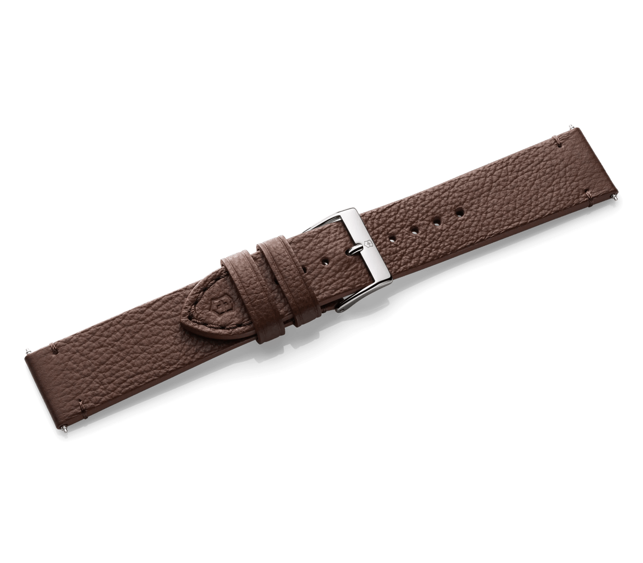 Brown leather strap with buckle - null