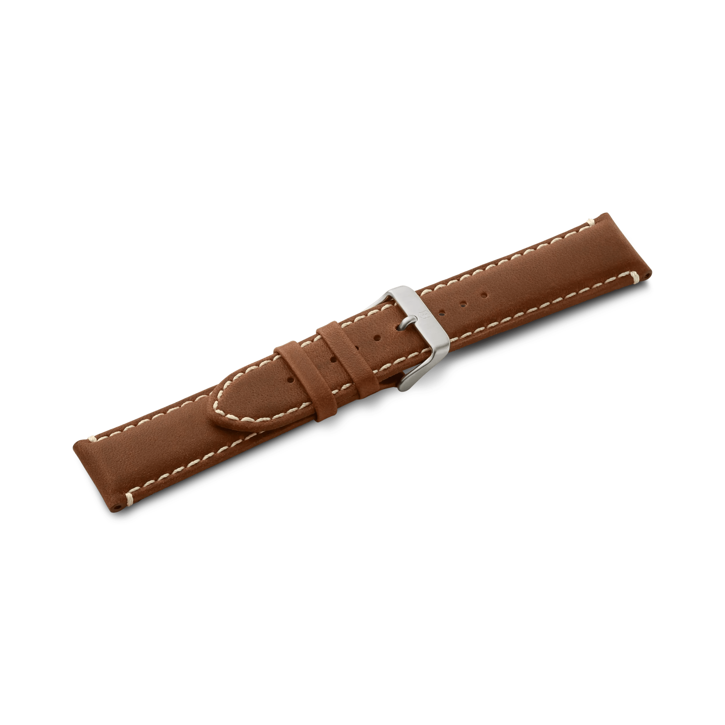 Brown leather strap with buckle-005945