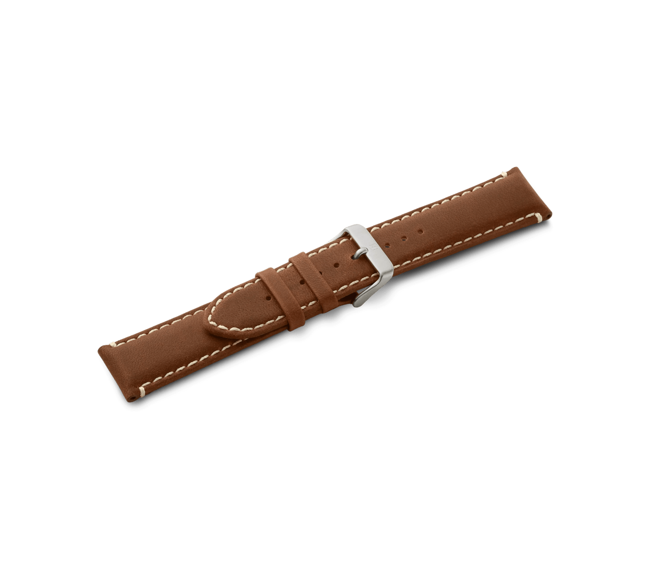 Brown leather strap with buckle - null