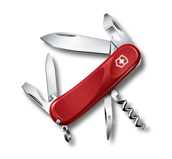 Navaja suiza Victorinox Evolution 28 con 23 funciones color rojo contiene  lupa 2.5383.E