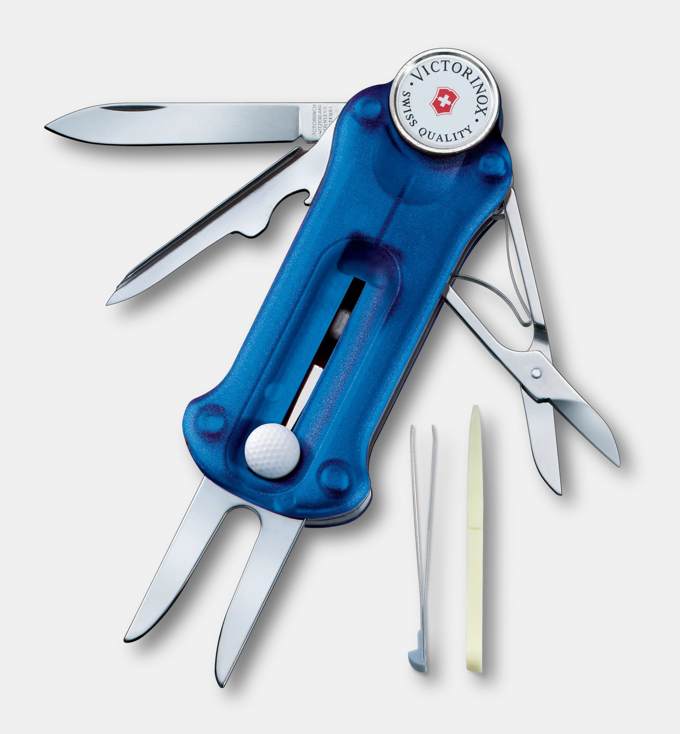 Victorinox Golf Tool in blue transparent 0.7052.T2