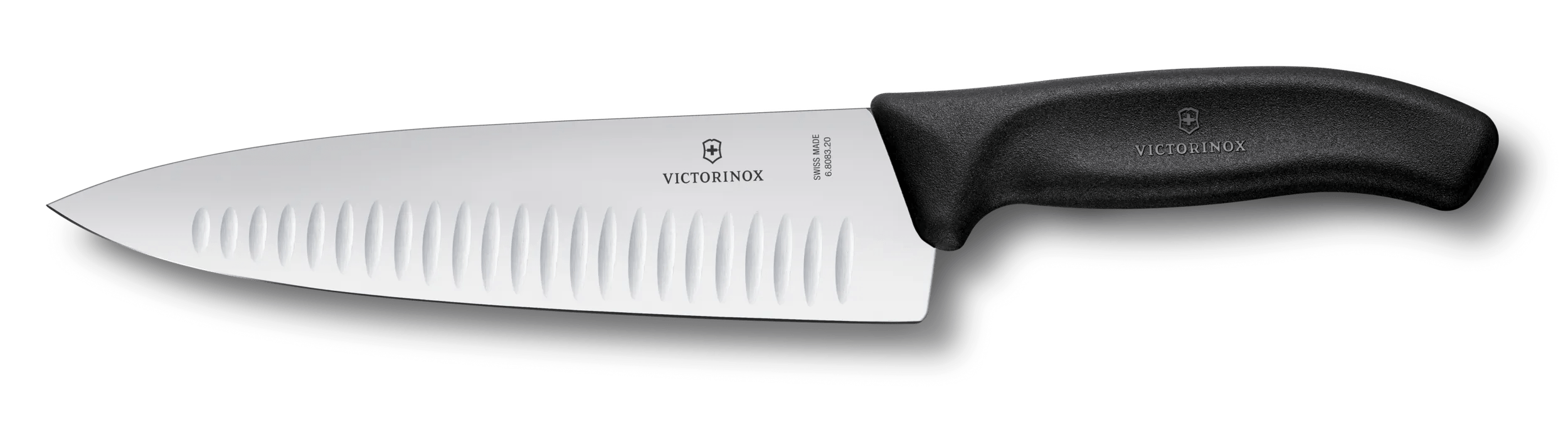 SwissClassic Carving Knife 8-inch, fluted edge-6.8083.20G