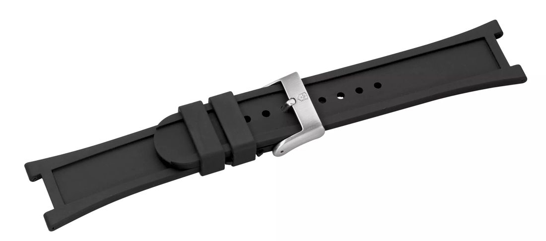 Night Vision II - Black Rubber Strap with buckle - 13.4 mm-003004