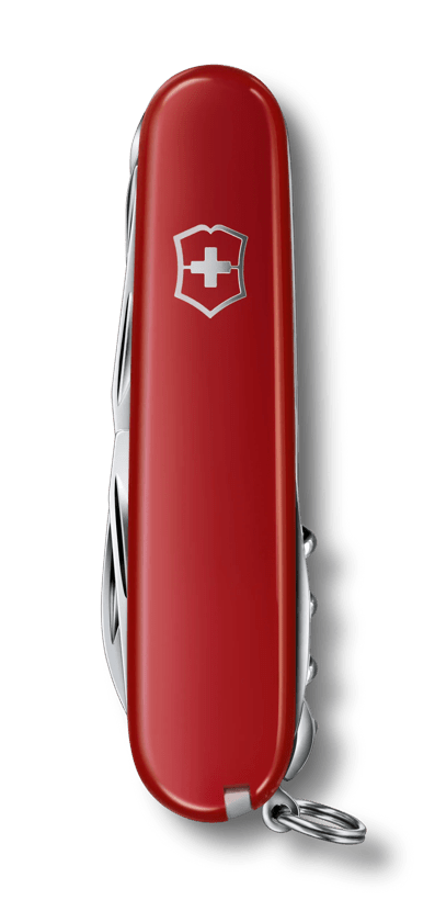  Victorinox 1.3713.7 Huntsman White 91mm Perfect for Sawing  Wood or Cutting Ropes When Climbing, Hiking and Camping in White 3.6 inches  : Folding Camping Knives : Sports & Outdoors