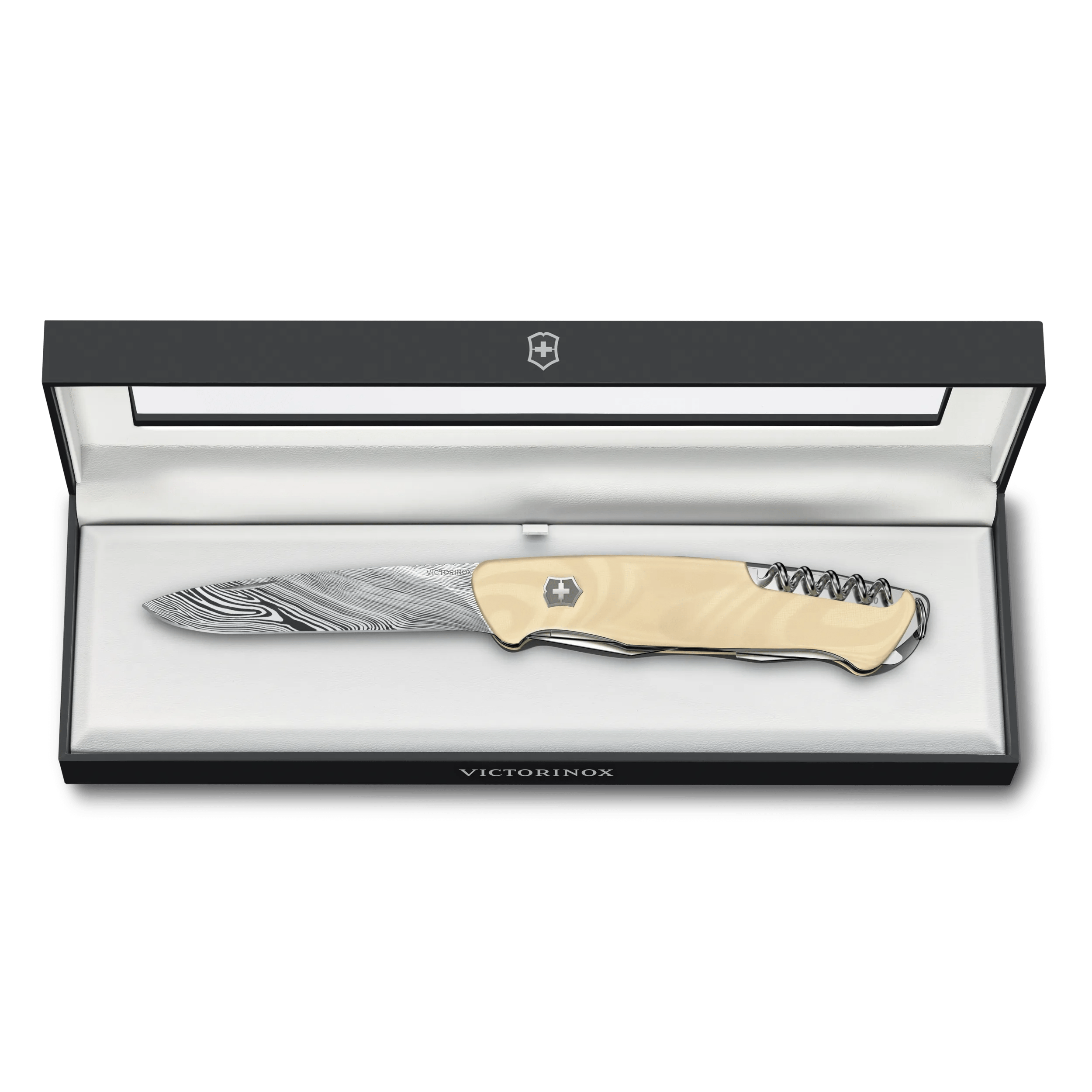 Victorinox レンジャー 55 Micarta ダマスカス リミテッドエディション 2023 ベージュ - 0.9561.J23