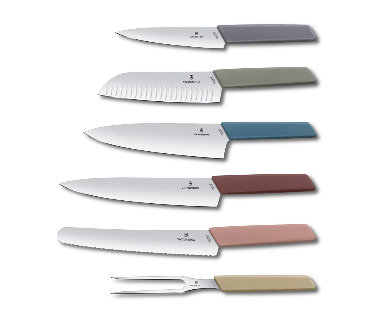 Modern Knife Block, 6 Pieces - null