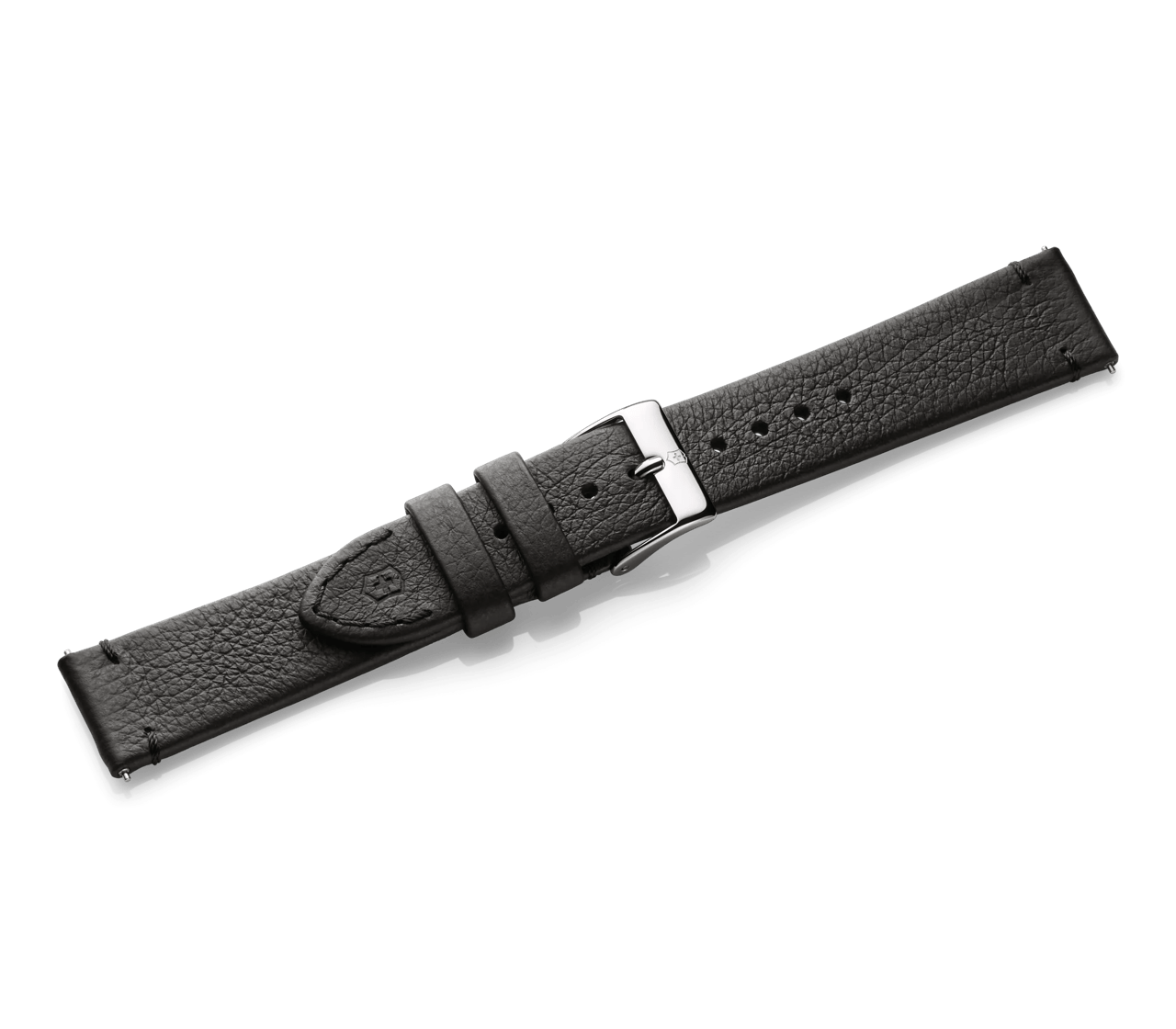 Black leather strap with buckle - null