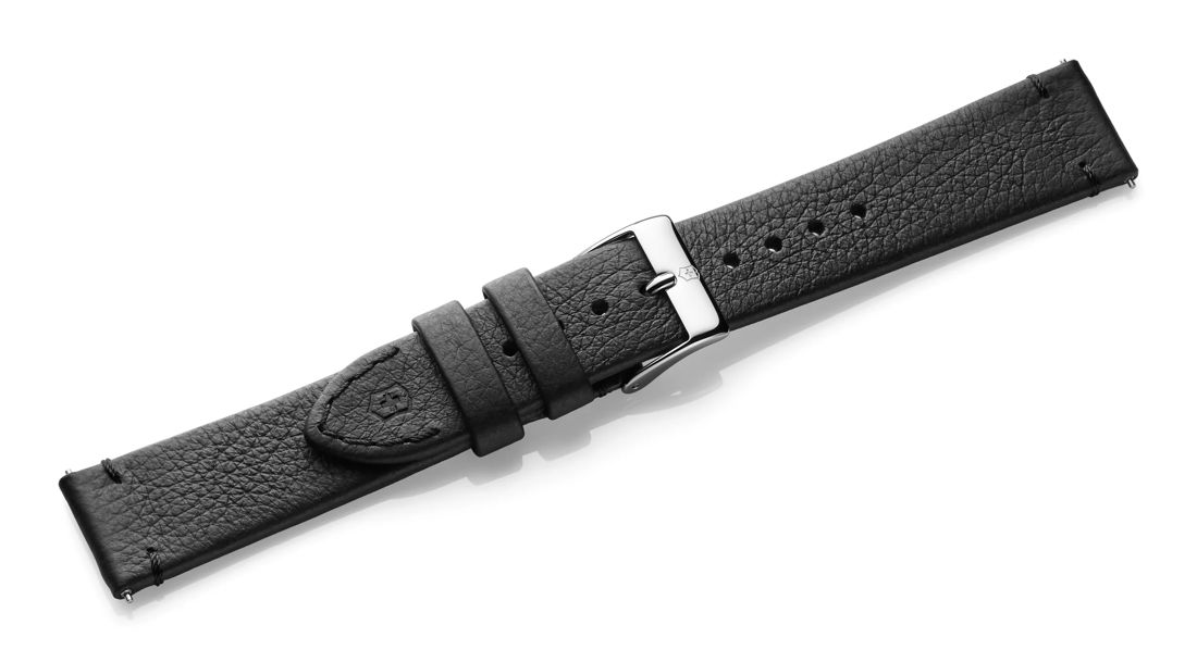 Black leather strap with buckle-005394