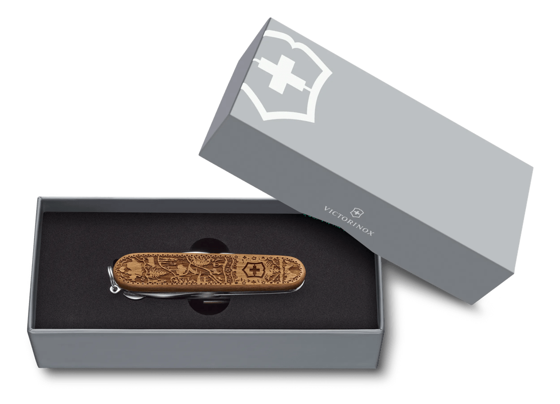 Victorinox Climber Wood Swiss Spirit Special Edition 2021 in brown