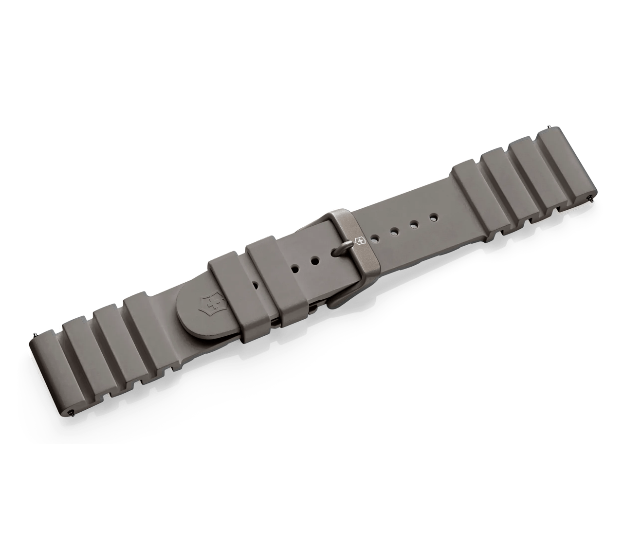 Grey rubber strap with buckle - null