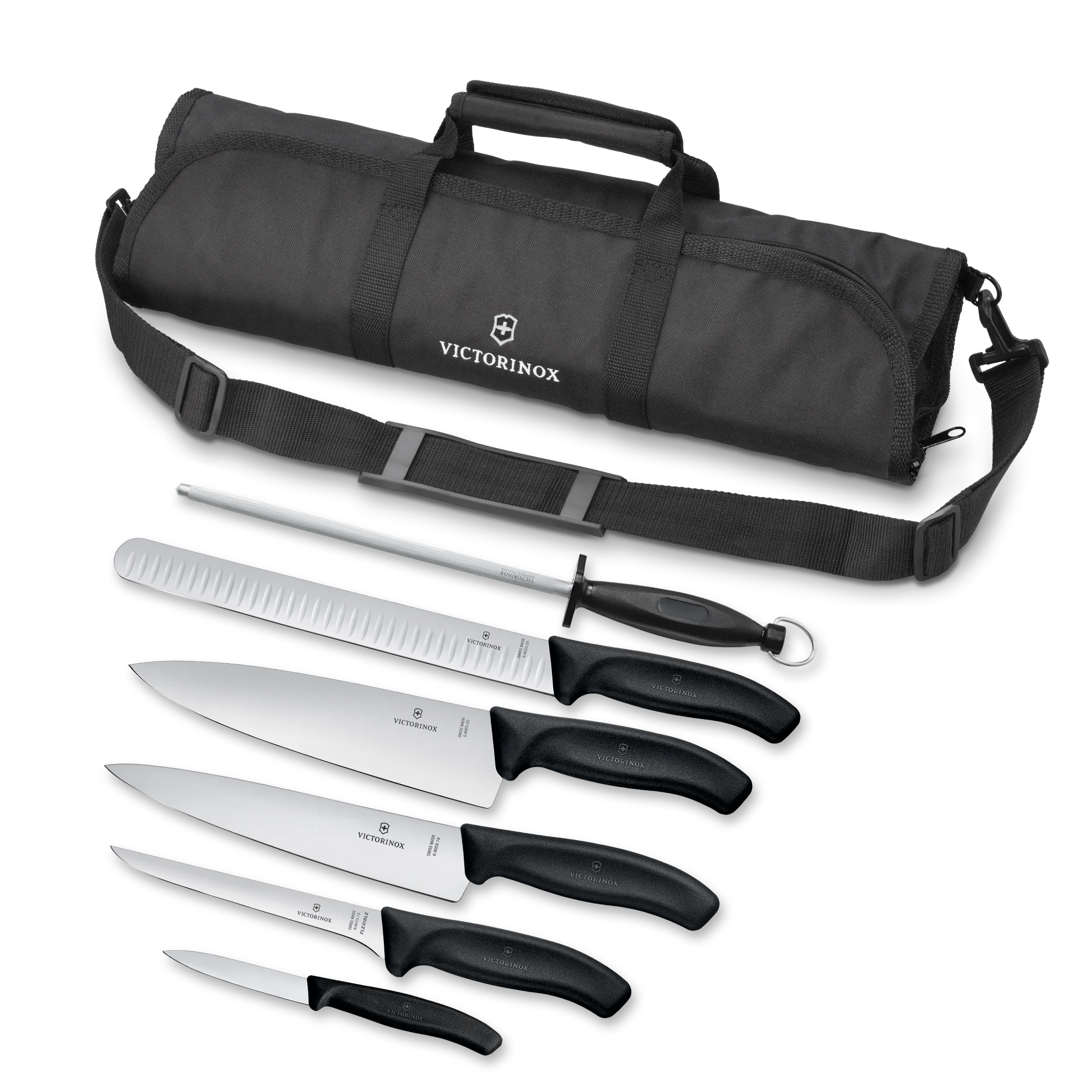 Victorinox SwissClassic 6.7133.7G 7-piezas juego de cuchillos de cocina,  negro